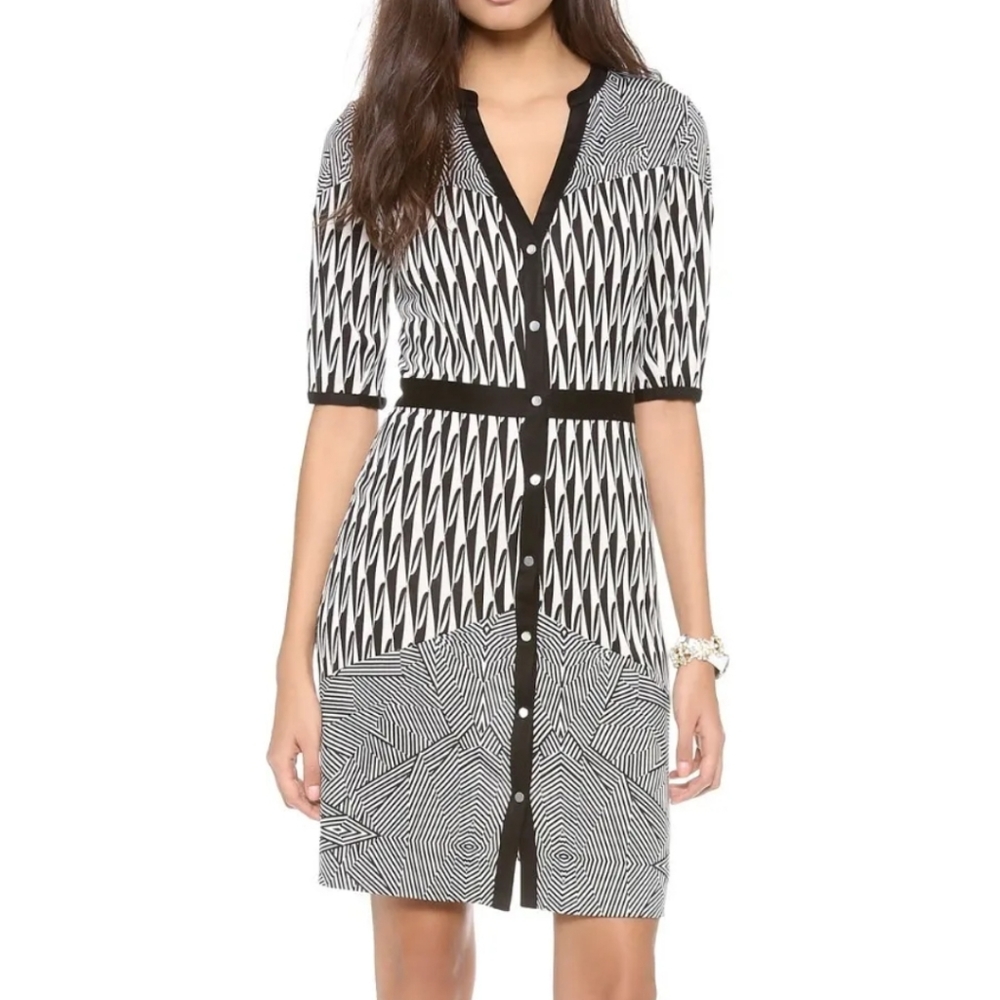 Diane Von Furstenberg Silk Button Dress